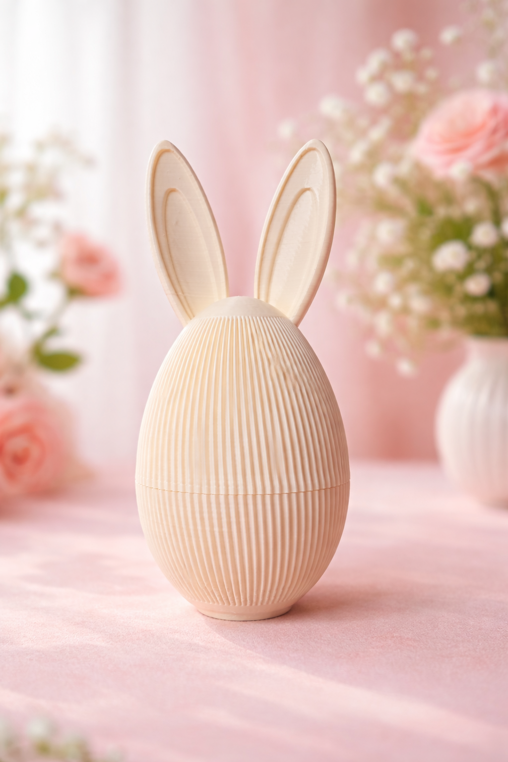 3D printed Easter Bunny Egg with chocolates